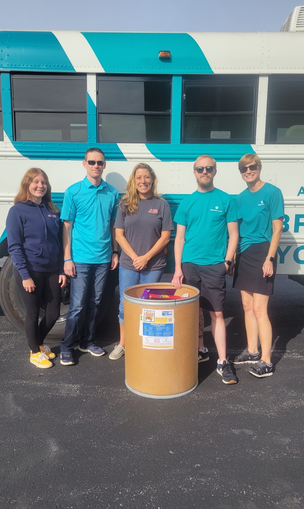 Calico team supporting the United Way Stuff the Bus drive
