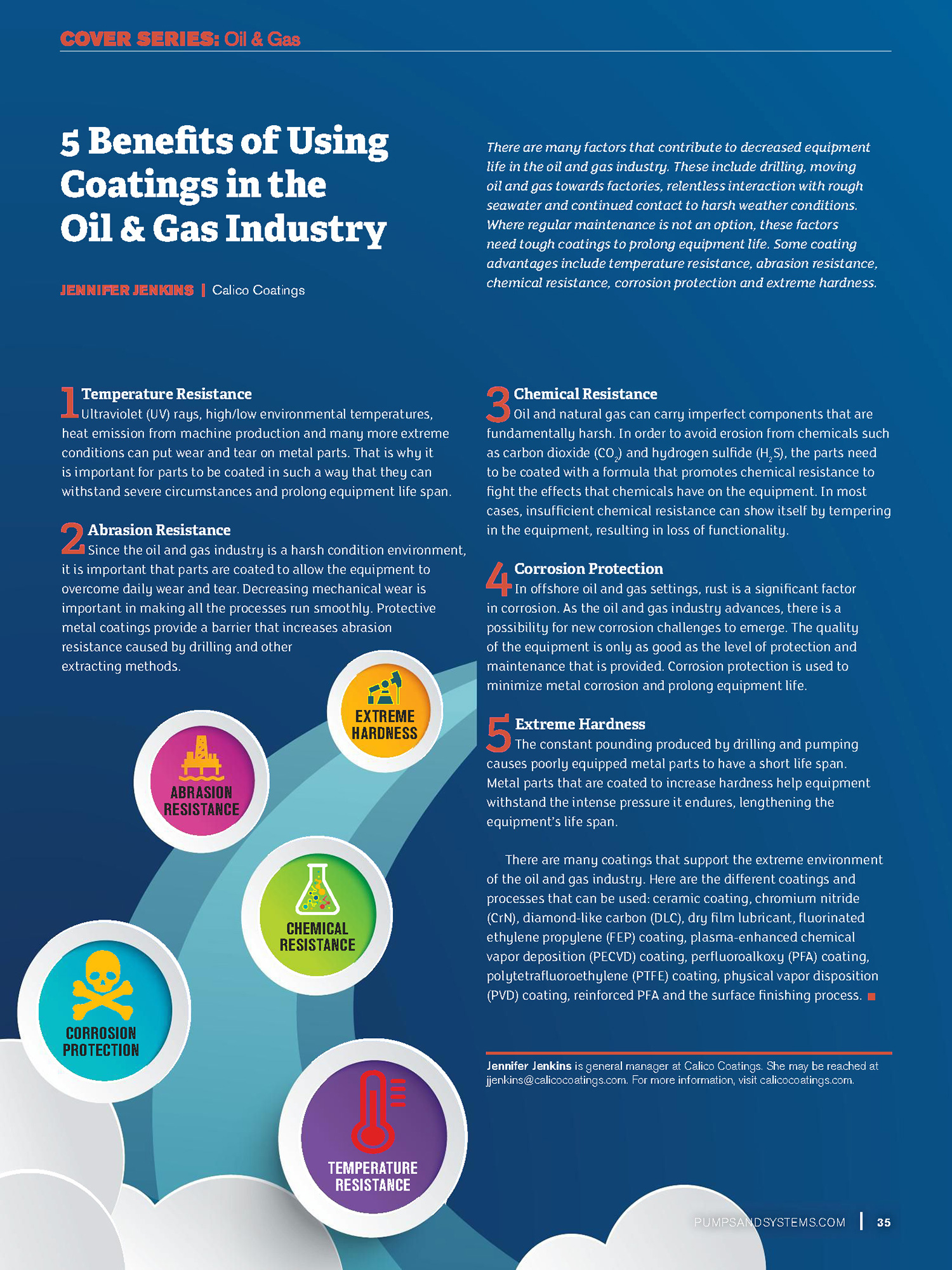 Oil and gas industry coatings