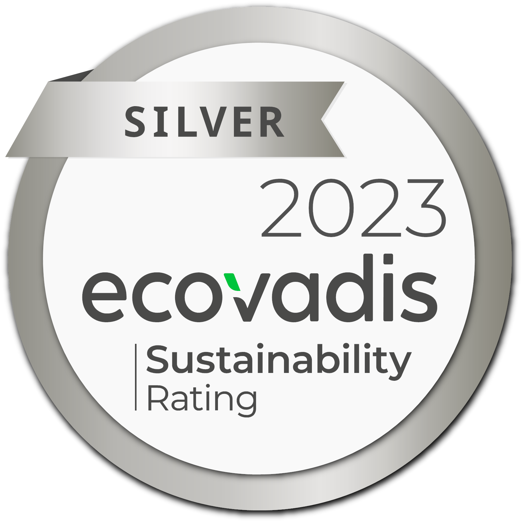 2023 Ecovadis Silver Sustainability Rating