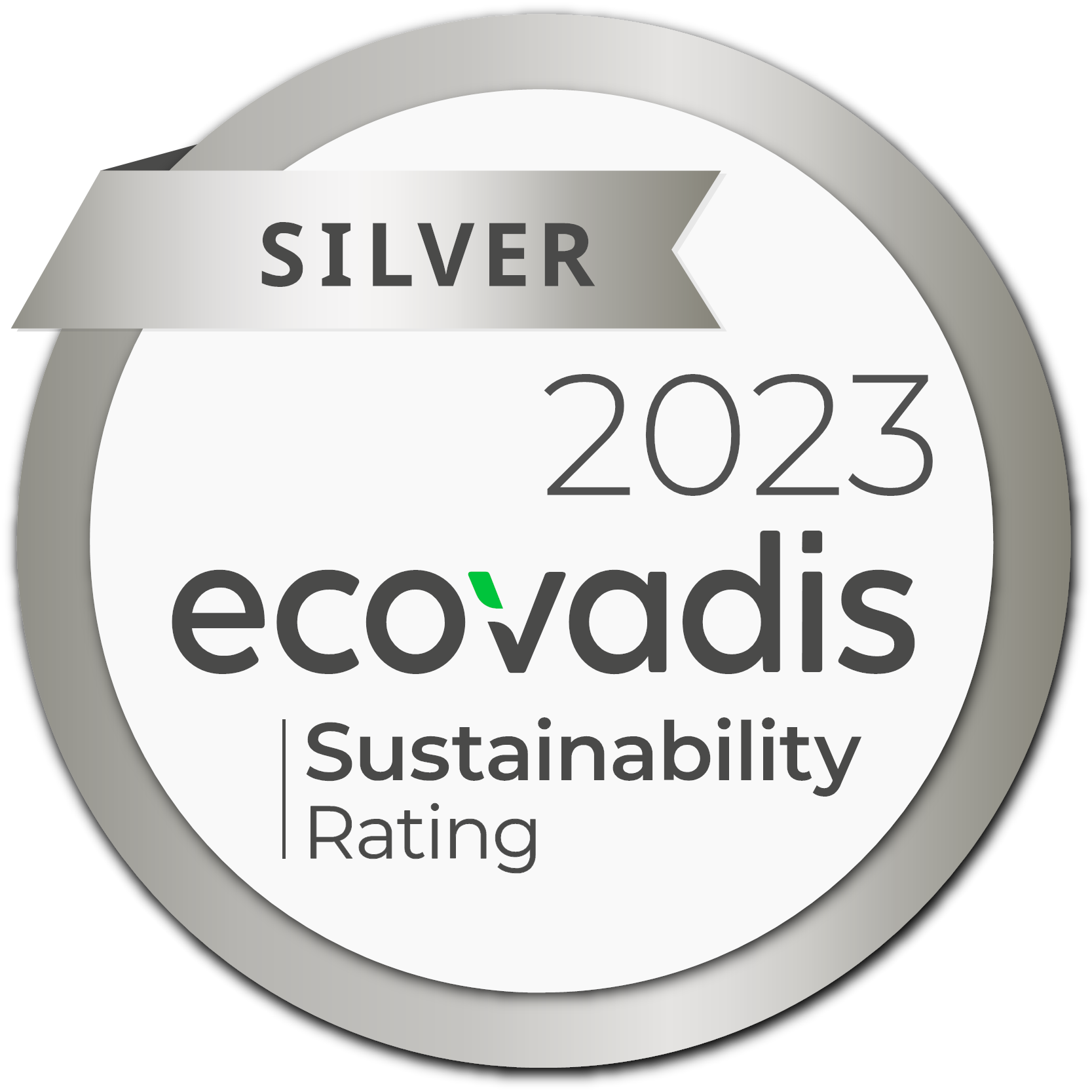 Silver 2023 EcoVadis Sustainability Rating